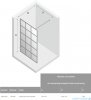 New Trendy Avexa Black kabina Walk-In 110x200 cm przejrzyste EXK-2024